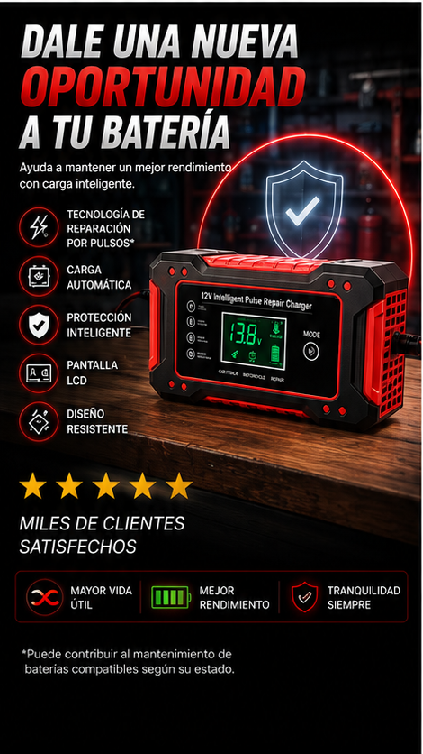 PowerSaver12V - Cargador De Baterias Para Auto